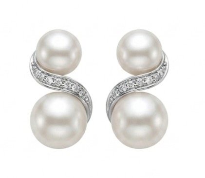 Boucles d'oreilles Bliss Femme in Or blanc Perla 2409200 - 2409200